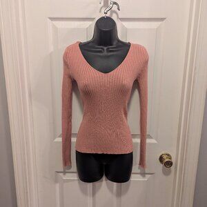 Ambiance apparel pink sweater -L